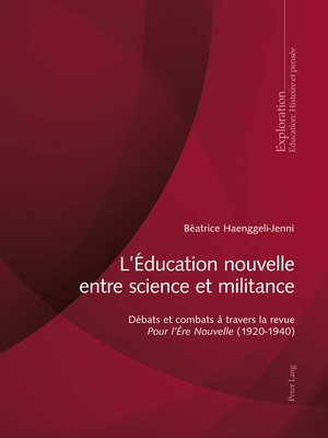L'Éducation nouvelle entre science et militance - ebook